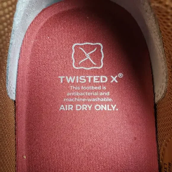 Twisted X Slip On Kicks Womens 7.5 Brown Leather Casual Comfort Western - Picture 9 of 10